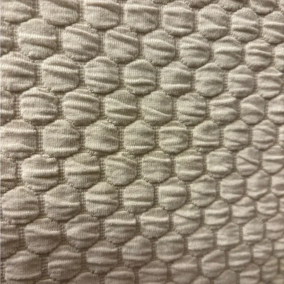 Anthropologie Cream Textured Sweatshirt with Floral Sleeves - Picture 5 of 5